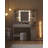 Vanity Desk with Mirror and 10 LED Lights, 3 Levels of Adjustable Brightness, Dresser Table with Hidden and Open Shelves