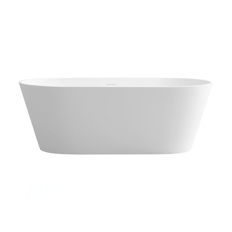 67" Premium Solid Surface Deep Soaking Bathtub
