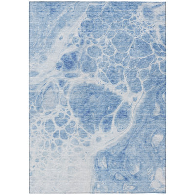 Washable Abstract Indoor / Outdoor Rug