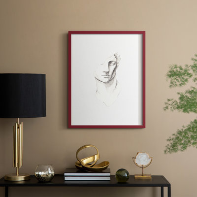 Vintage Sketch VIII Framed Print - Solid Wood
