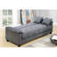 Convertible en microfibre gris avec fonction réglable, rangement caché et coussins décoratifs pour un agencement de vie contemporain