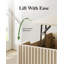 Table basse à plateau relevable moderne avec rangement dissimulé et tablettes ouvertes-368897450