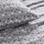 Drap-housse gris 4 pièces pour draps de grand lit 100% flanelle de coton doux / double / double 12 "profondeur grand / très grand 14" profondeur 1 plat 2 taies d'oreiller élastiques Lavable à la machine sans éléments dangereux