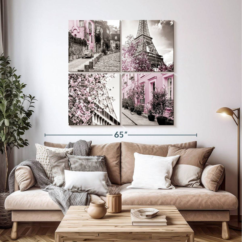 Sirci rose Paris Pop I, H 45 po x l 45 po