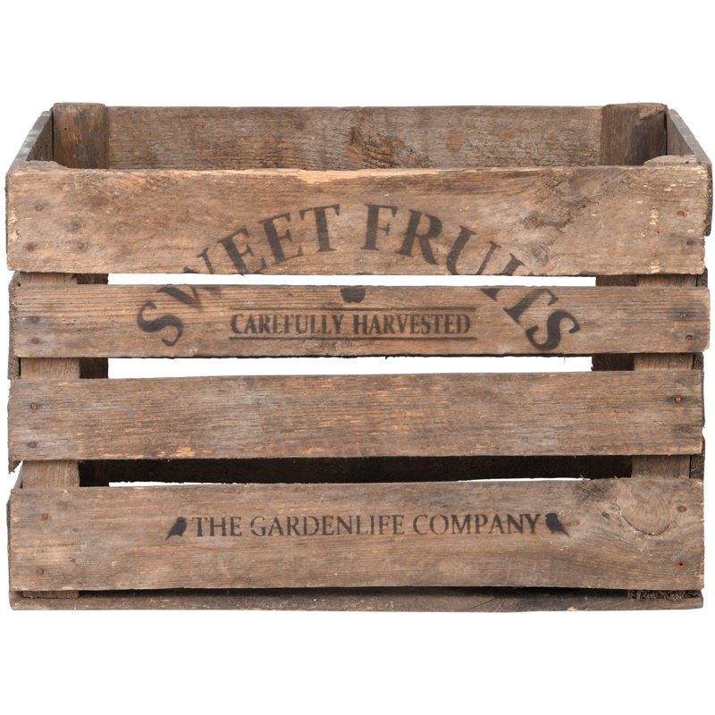 Wooden Sweet Fruits Apple Crate