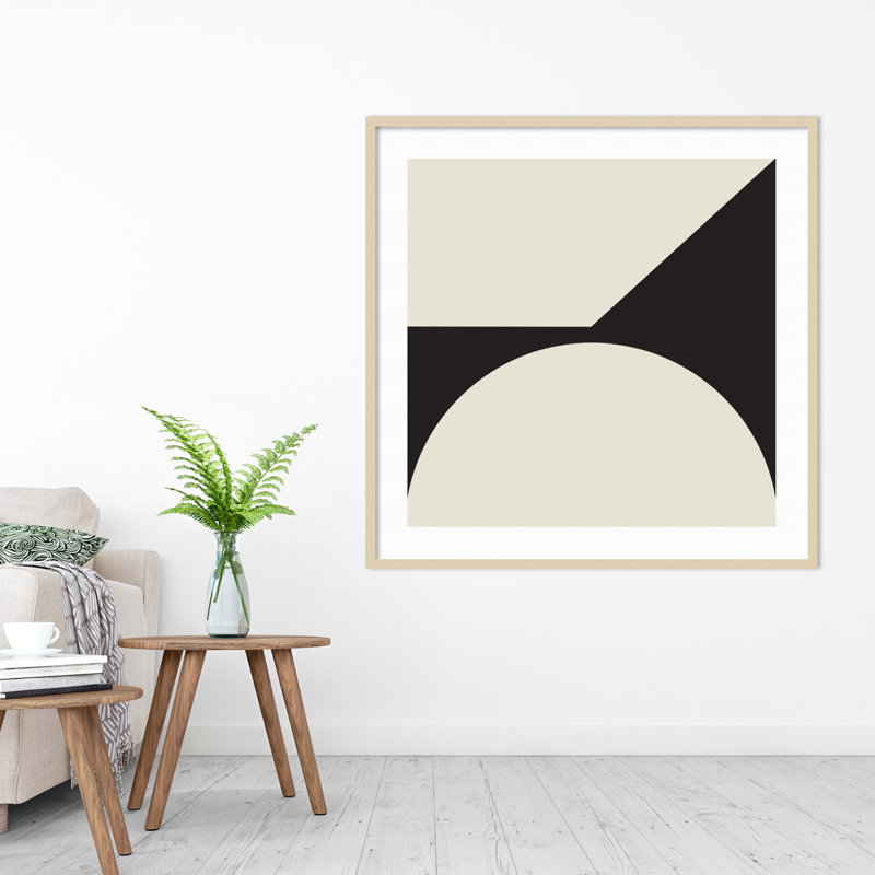 Minimal Max Mod I by The Creative Bunch Studio, 41.25" H x 41.25" W x 0.8" D, Black Framed