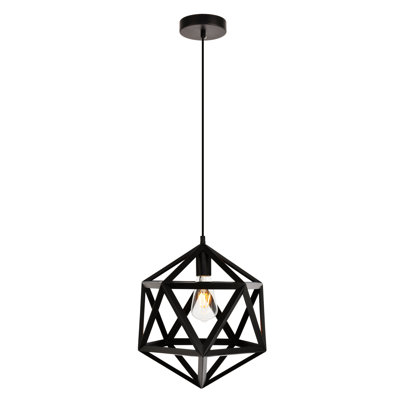 Luminaire suspendu géométrique à 1 lumière Arda