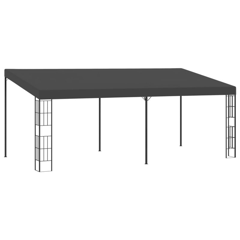 Metta 1.18m x 2.36m Steel Patio Gazebo, Anthracite