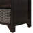 Versatile Use Wood Shoe Storage Bench with Removable Basket and 2 Drawers-1712727496