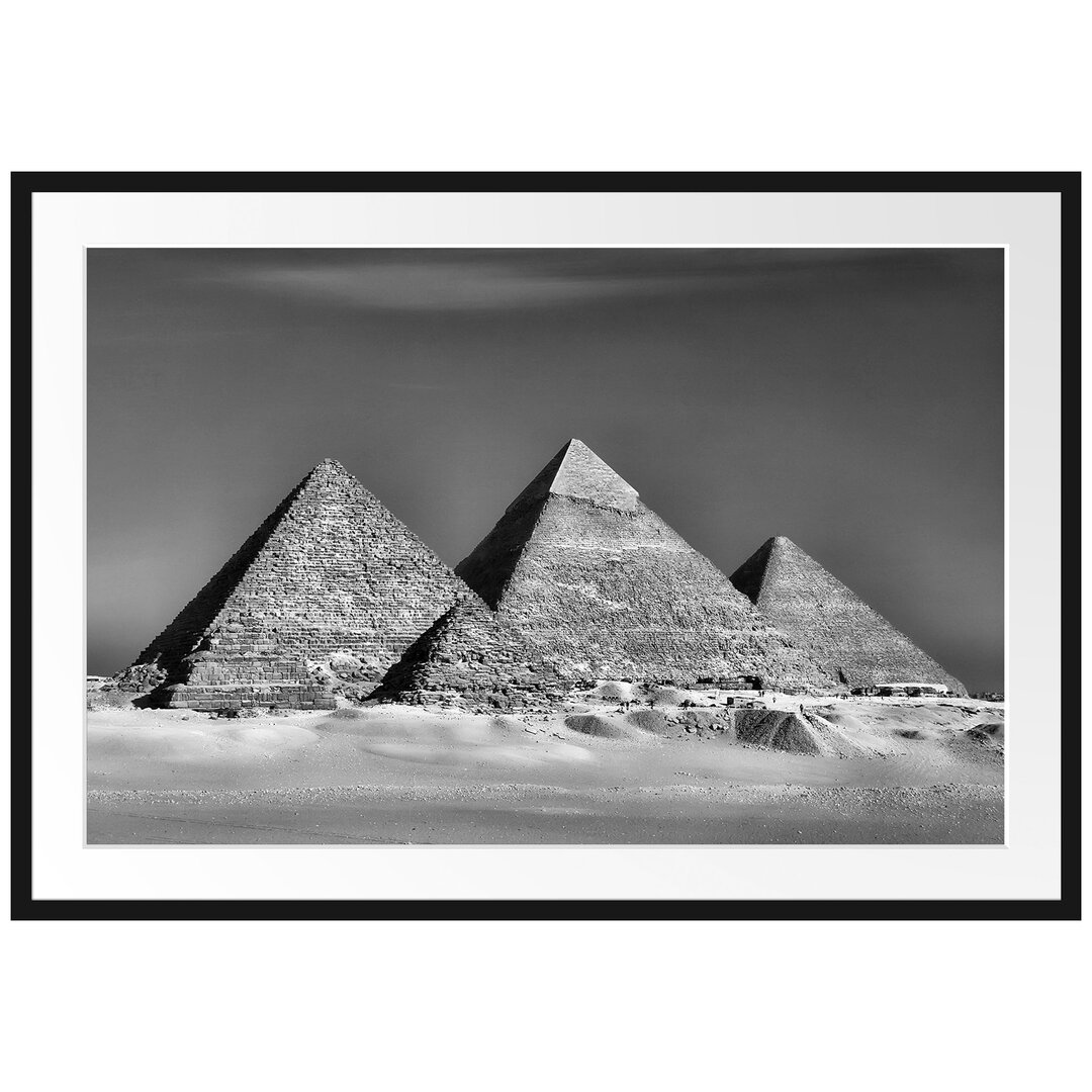 Pyramiden von Gizeh Gerahmte Wand Fotodruck Poster