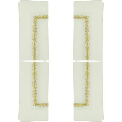 Serviette carrée en polyester Pomeline