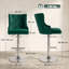 Swivel Upholstered Bar Stool with Steel Frame