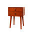 Table de chevet avec 2 tiroirs, petite table d'appoint avec rangement, Seadrifte