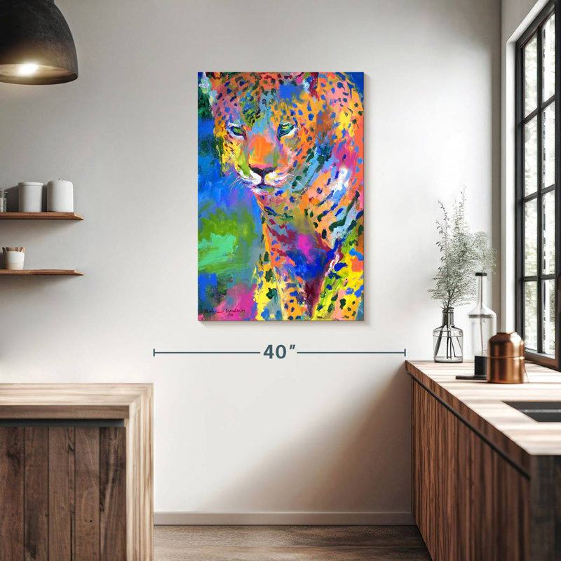 Brampt Wild Leopard II, 39" H x 26" W