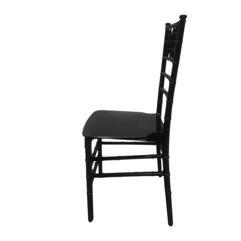 Ensemble de 2 chaises Chiavari en résine Mono-Thin par Chivari, Noir
