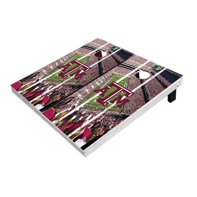 2' X 3' Texas A&M Aggies Stadium Long Stripe Themed Cornhole Boards