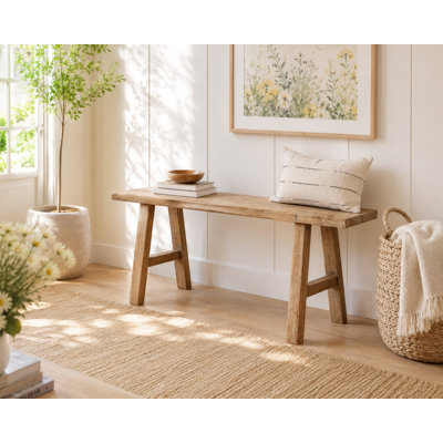 Solid Wood Bench