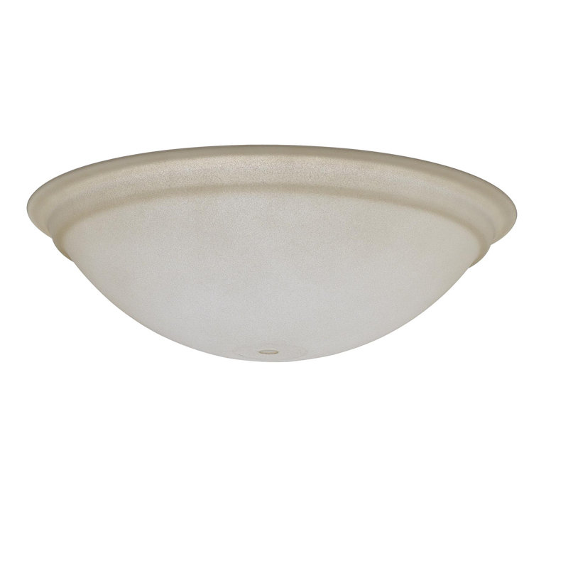 Ventilateur de plafond en verre H 3,35 "x l 11,5", Teinture thé