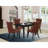 698939AF70324C7ABF9C64834A55CC05 5 Piece Dining Table Set Includes a Rectangle Wooden Table with Removable leaf and 4 Chairs, Mahogany-123099959-123099970
