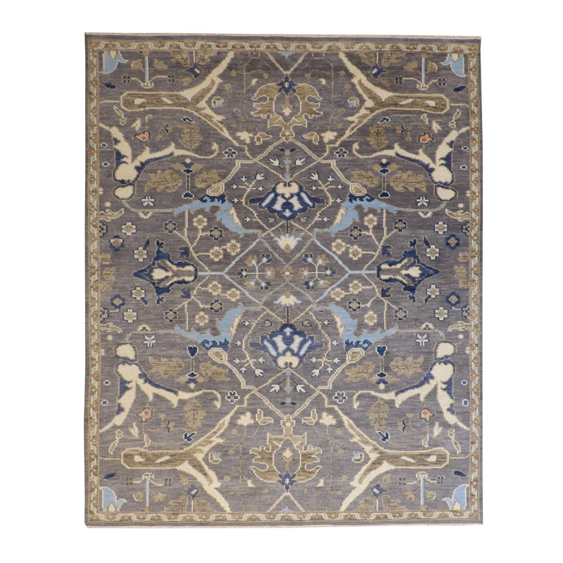 Tapis unique 9,9 x 7,11 Bootle bleu