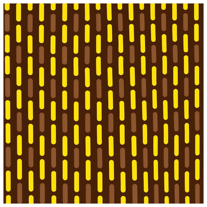 Coussins décoratifs brun et jaune à rayures, 20 x 20 inches