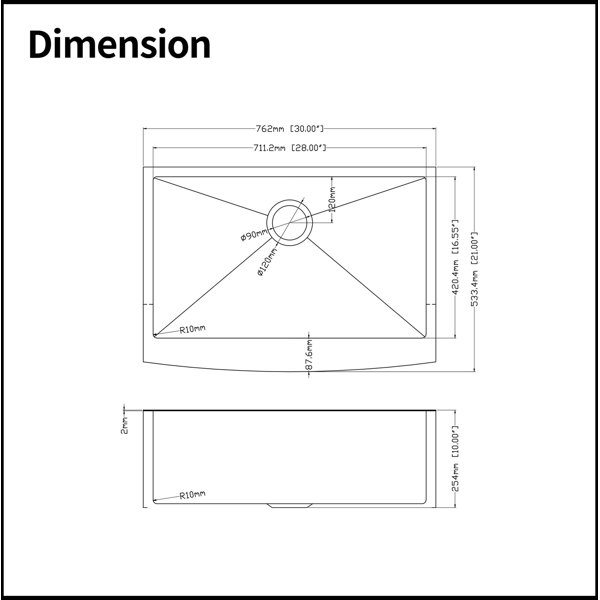 Dimensions du produit