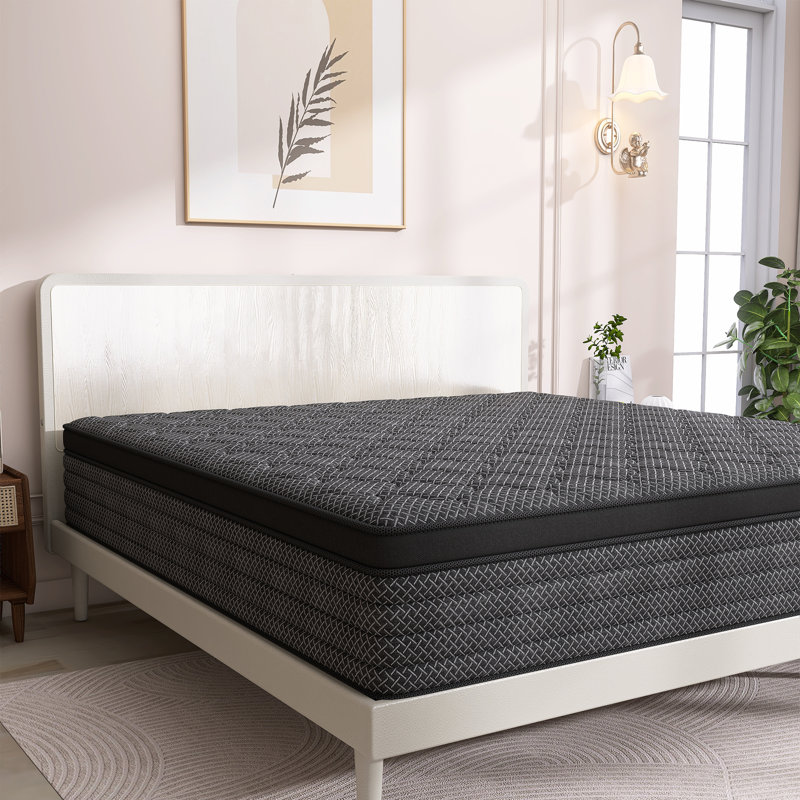 8''/12''/14'' Medium Firm Hybrid Mattress With Breathable And Cooling Foam, Twin, 8"