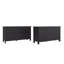 Commodes 6 tiroirs Wenge, ensemble de 2