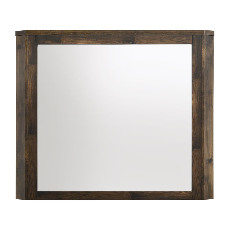 Miroir, noyer rustique
