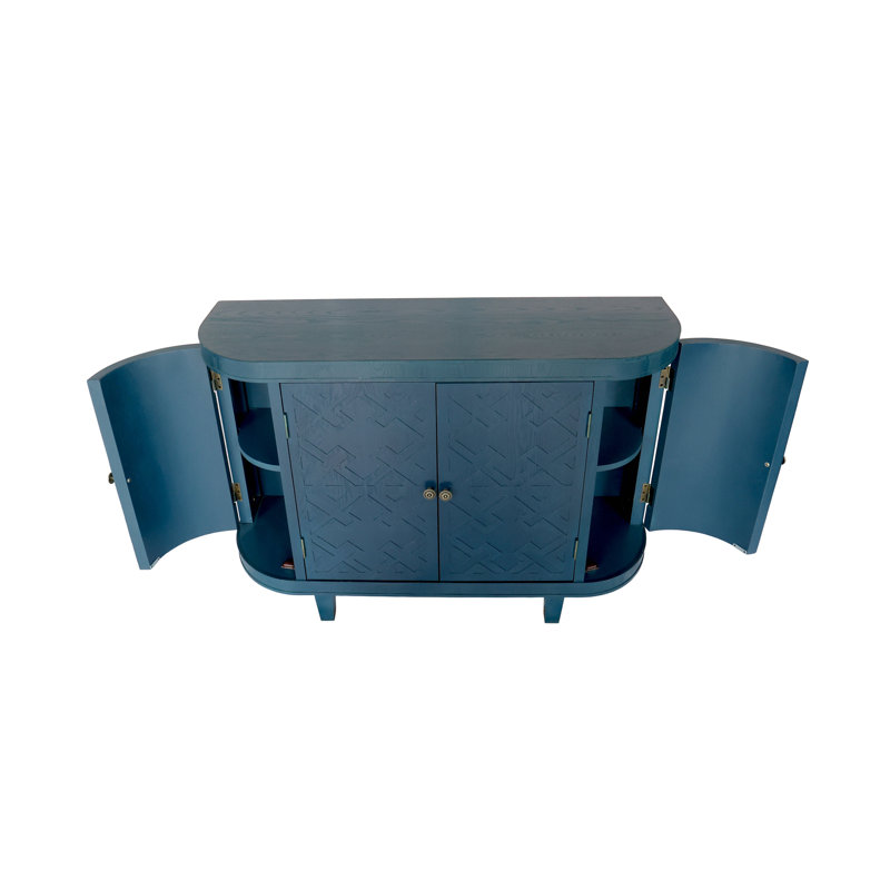 Buffet ovale avec 4 portes Lysiane