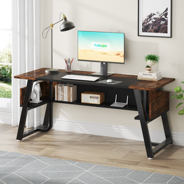 17 Stories 63'' Large Executive Desk & Reviews | Wayfair