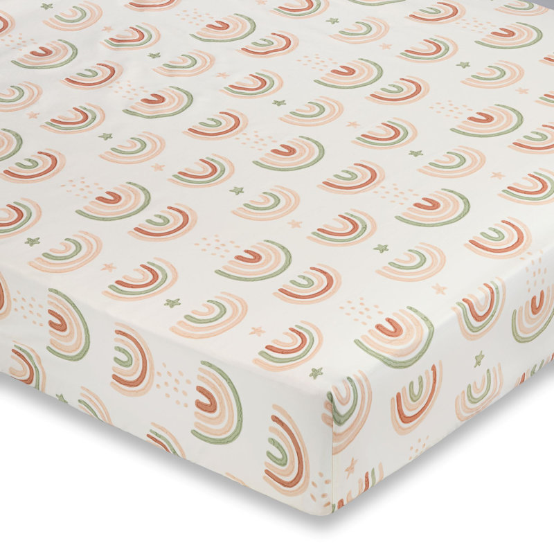 Parker Fitted Crib Sheet (Rainbow)