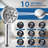 12" Shower Head, High Pressure 10-Spray Handheld Showerhead Rainfall Shower Head Combo, Adjustable  Extension Arm, 71" Hose-119691559