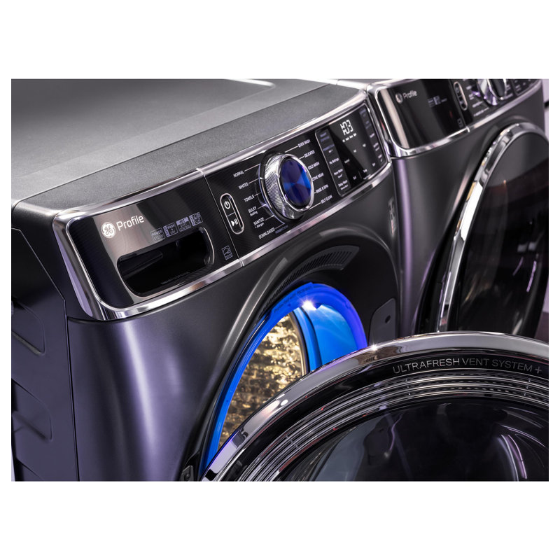 GE 7.8 Cubic Feet Smart Electric Stackable Dryer, Carbon Graphite