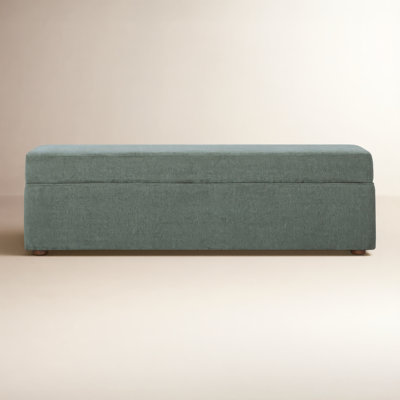 Mel Chenille Upholstered Storage Bench