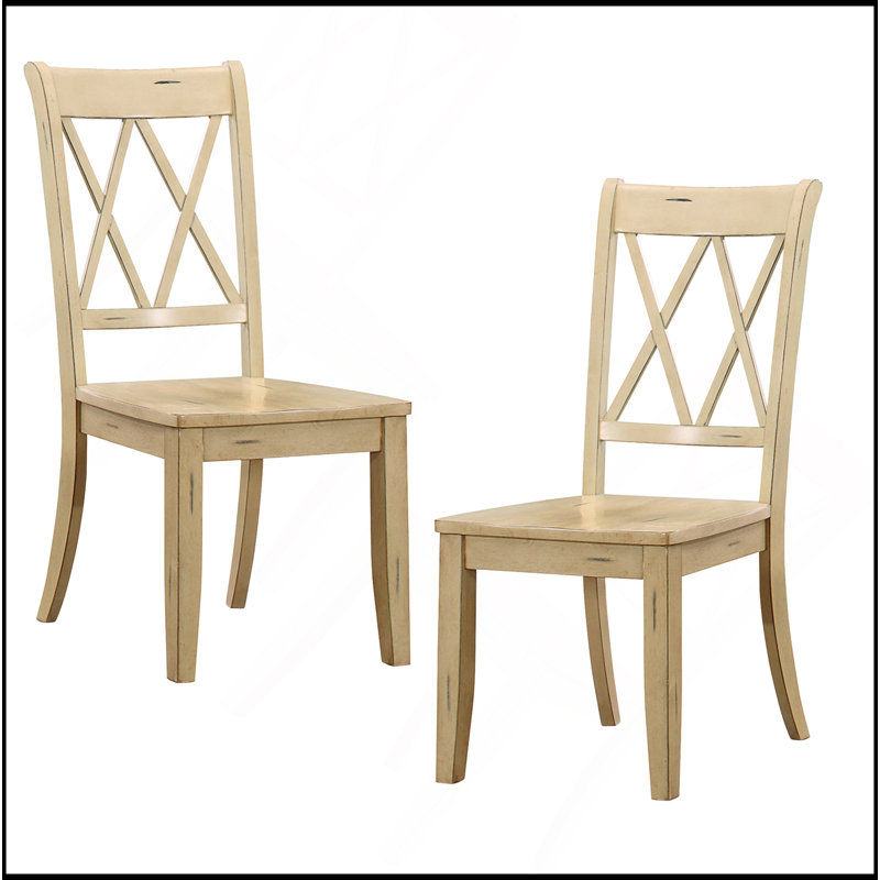 Ensemble de 2 chaises de salle à manger CasualSide, Naturel