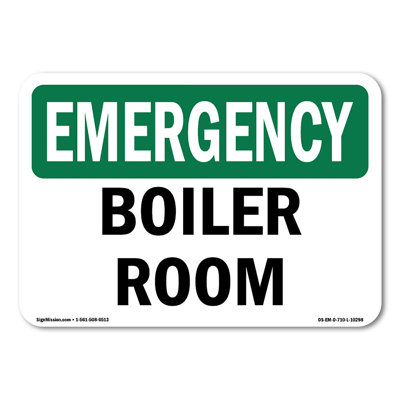 Boiler Room Decal 7" X 5"