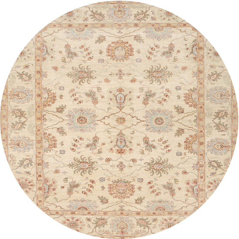 Cathlina Oriental Indoor Rug, Round 8'