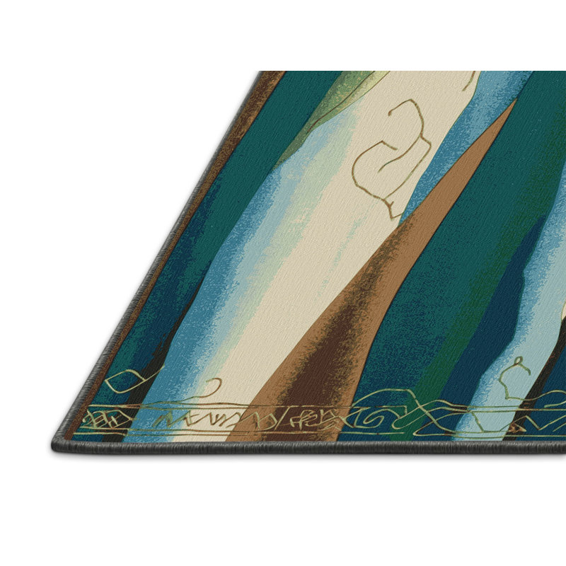 Radiant Peaks Rug, Square 7'