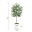 Olive artificielle 6 pi avec pot et mousse, plantes artificielles pour la décoration de bureau personnel-145626704