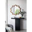 Miroir 30 po x 31 po avec cadre en bois brun foncé inégalé, salon, chambre à coucher, vestibule 29,75 po, style mural distinctif et éclairage