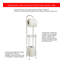  Porte-papier hygiénique sur pied en acier enduit de vinyle-51263678