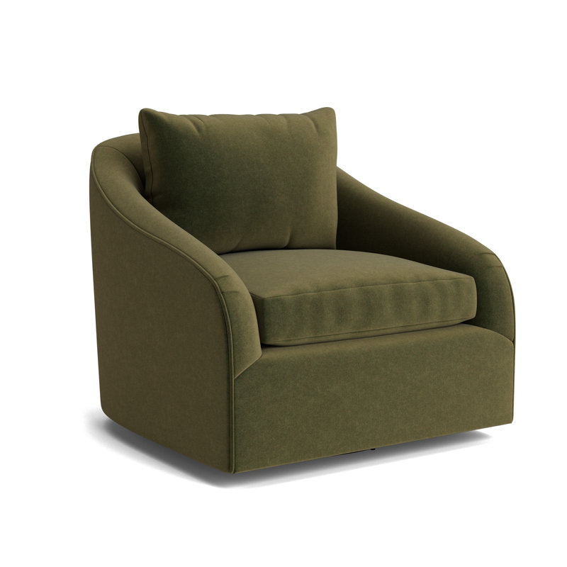 Laurel Swivel Chair, Performance Velvet - Balsam