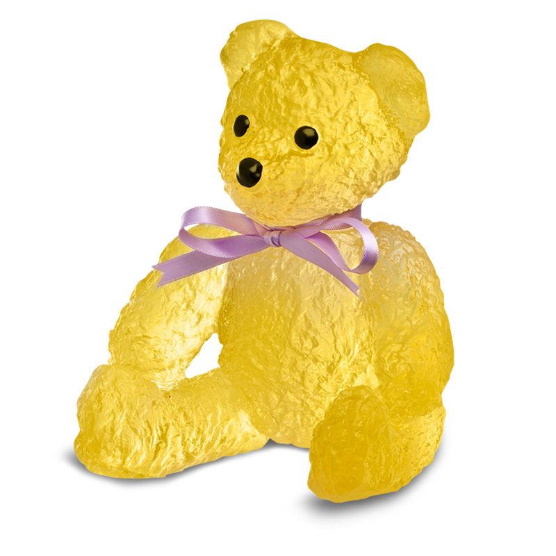 Doudours by Serge Mansau 375 Ex Figurine, Yellow, 5.9" H x 3.5" W x 4.5" D