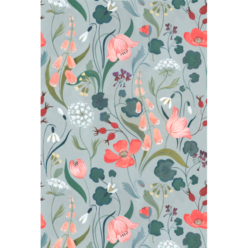 Floral Wallpaper by Kelsey Garrity Riley, Non-Pasted