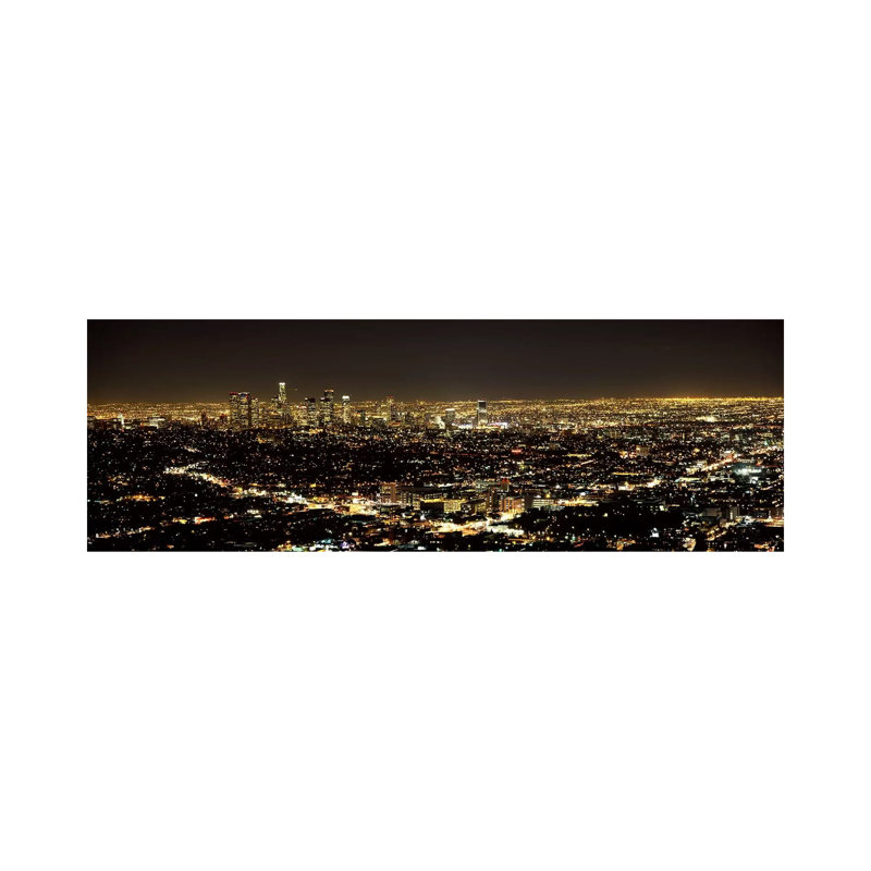 Aerial View of a Cityscape, Los Angeles, California, USA 2010 #3 1 Piece Wrapped Canvas Panoramic Wall Art