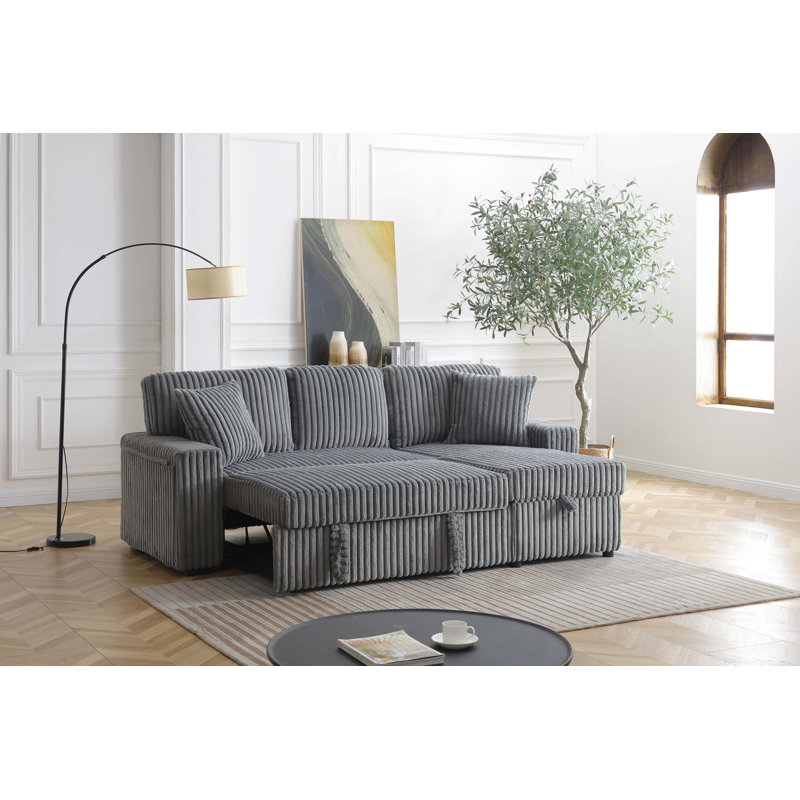 Glory Furniture Connie G00400-SCH Sofa Bed Chaise Gray
