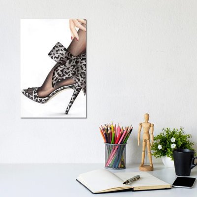 Leopard Bow 1 Piece Wall Art on Canvas
