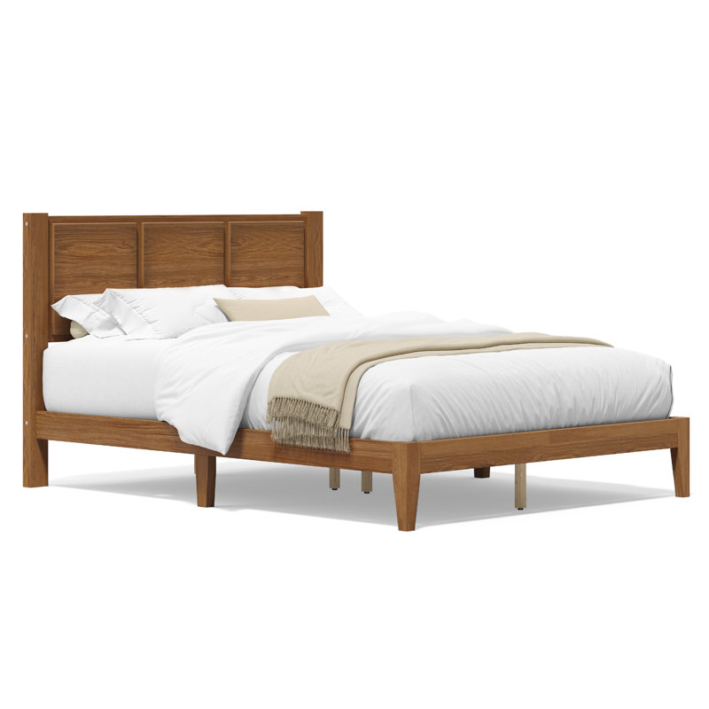 Knighten Solid Wood Bedroom Set, Walnut, Full