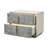 Pavira 2-Drawer Nightstand - Stone